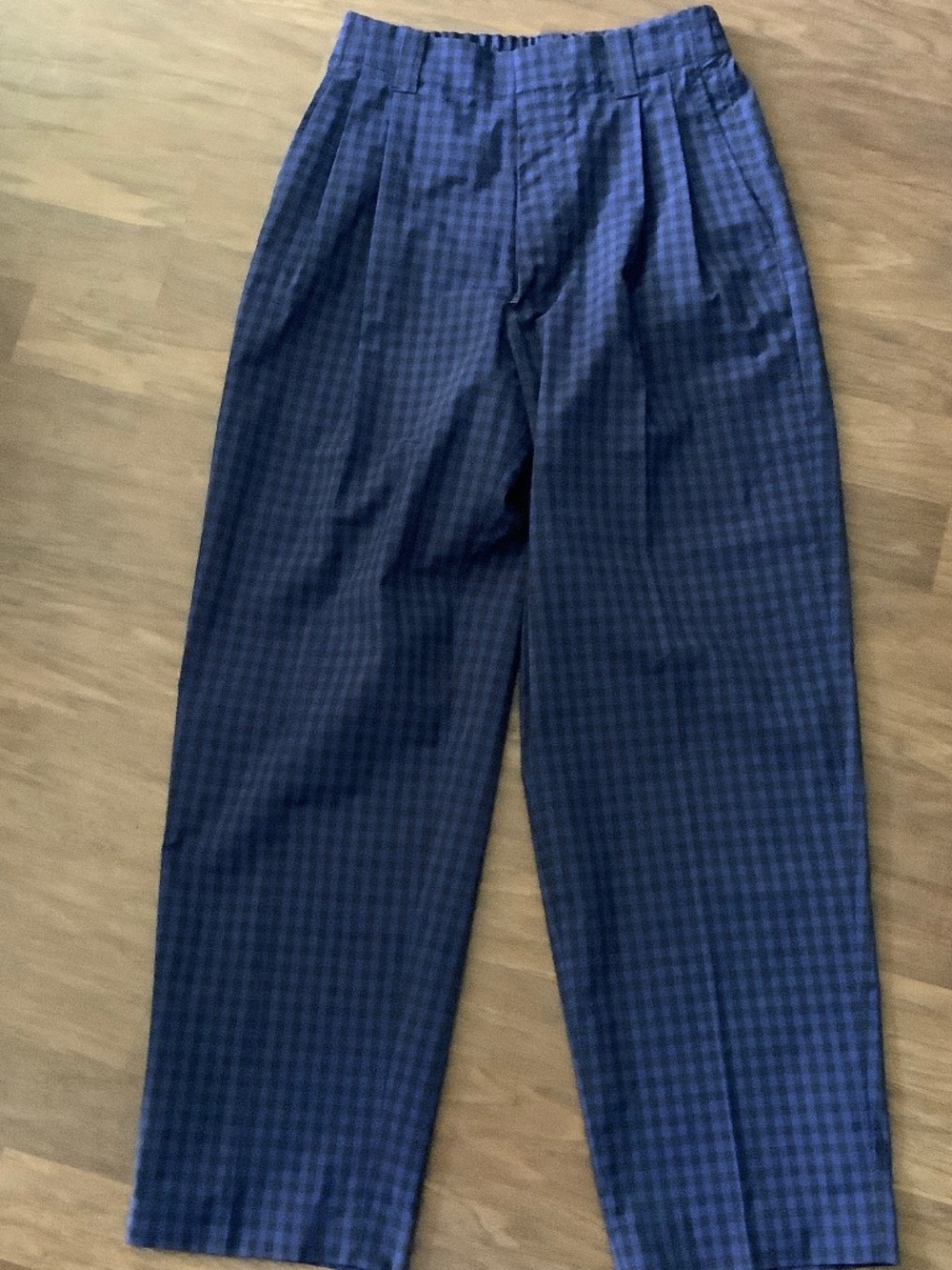 Marni for Uniqlo high rise barrel legs trousers